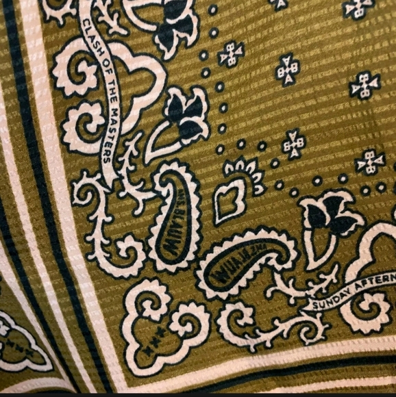 Scotch & Soda -large Brown Pants Casual Striped Paisley Floral Lightweight - Picture 3 of 3